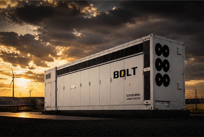 Bolt battery energy storage system at a renewable energy site
